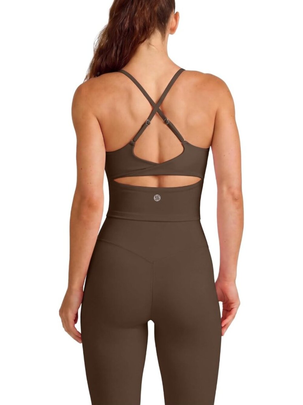 Twist Back Women's Yoga Gym Set - Stylish Workout Outfit for Pilates & Fitness